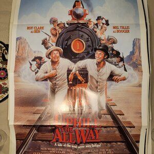 Uphill all the way original movie poster. Classic 80s art!